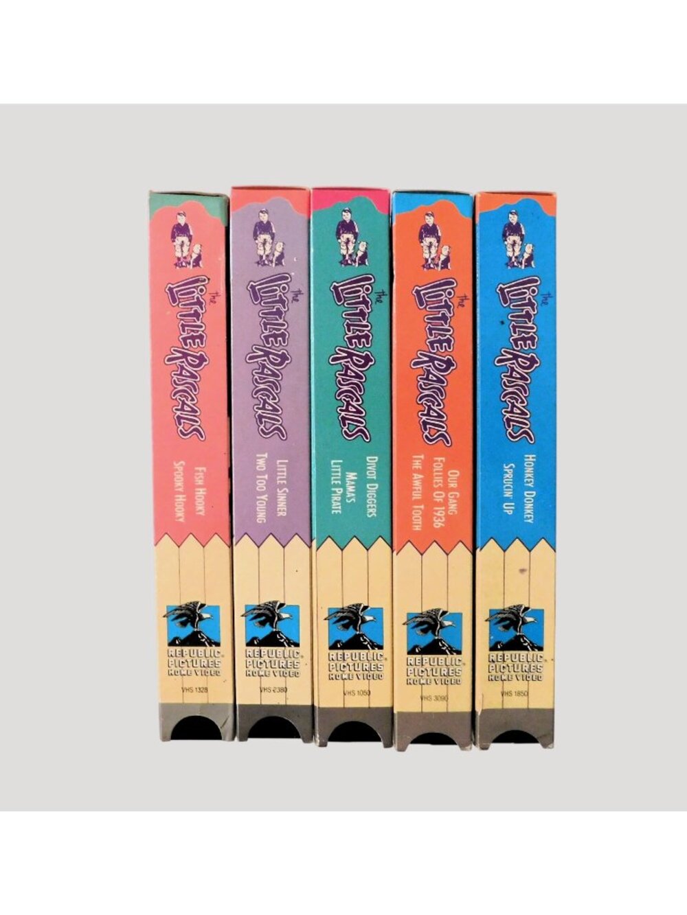 The Little Rascals VHS Set of 5 Republic Pictures 12 Titles Nostalgia Gold